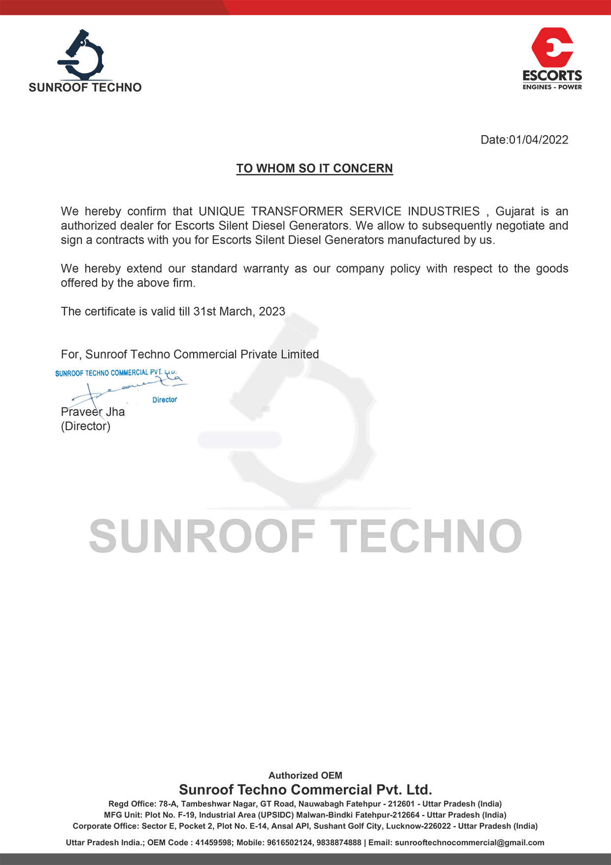 cdr Sunroof Techno Commercial Pvt. Ltd.   Letter head.cdr